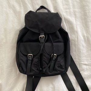 Black nylon backpack from urban outfitters